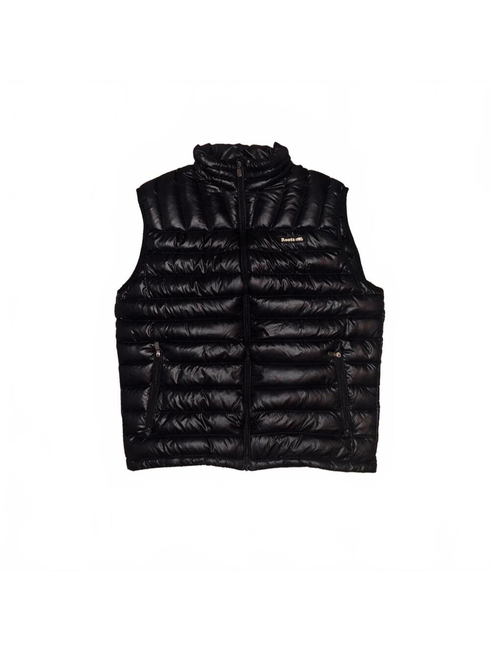 Black Roots Puffer Vest Size M - Picture 3 of 7
